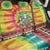 Personalized Lithuania Christmas Back Car Seat Cover Skeleton Cross Tie-Dye Vintage - Wonder Print Shop