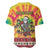 Personalized Lithuania Christmas Baseball Jersey Skeleton Cross Tie-Dye Vintage - Wonder Print Shop