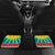 Personalized Lithuania Christmas Car Mats Skeleton Cross Tie-Dye Vintage - Wonder Print Shop