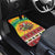 Personalized Lithuania Christmas Car Mats Skeleton Cross Tie-Dye Vintage - Wonder Print Shop