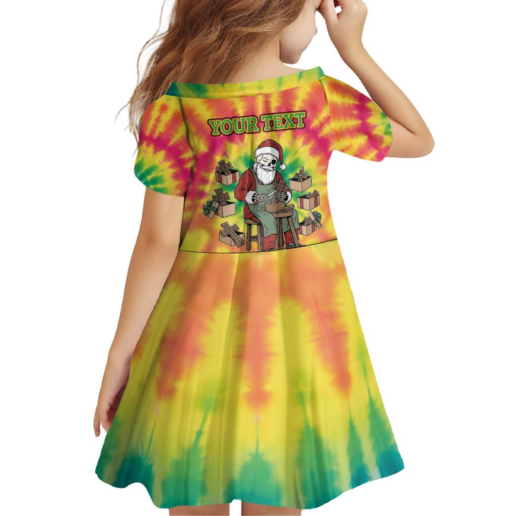 Personalized Lithuania Christmas Family Matching Off Shoulder Short Dress and Hawaiian Shirt Skeleton Cross Tie-Dye Vintage - Wonder Print Shop