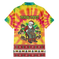 Personalized Lithuania Christmas Family Matching Off Shoulder Short Dress and Hawaiian Shirt Skeleton Cross Tie-Dye Vintage - Wonder Print Shop