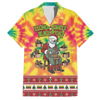 Personalized Lithuania Christmas Hawaiian Shirt Skeleton Cross Tie-Dye Vintage - Wonder Print Shop