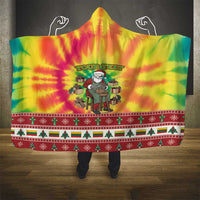 Personalized Lithuania Christmas Hooded Blanket Skeleton Cross Tie-Dye Vintage - Wonder Print Shop