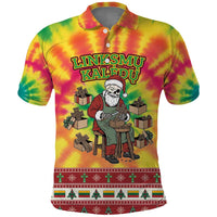 Personalized Lithuania Christmas Polo Shirt Skeleton Cross Tie-Dye Vintage - Wonder Print Shop