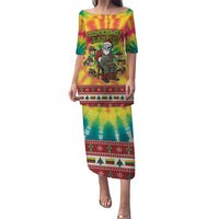 Personalized Lithuania Christmas Puletasi Skeleton Cross Tie-Dye Vintage - Wonder Print Shop