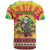 Personalized Lithuania Christmas T Shirt Skeleton Cross Tie-Dye Vintage - Wonder Print Shop