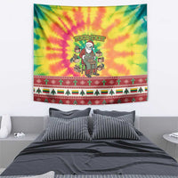 Personalized Lithuania Christmas Tapestry Skeleton Cross Tie-Dye Vintage - Wonder Print Shop