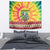 Personalized Lithuania Christmas Tapestry Skeleton Cross Tie-Dye Vintage - Wonder Print Shop