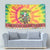 Personalized Lithuania Christmas Tapestry Skeleton Cross Tie-Dye Vintage - Wonder Print Shop