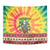 Personalized Lithuania Christmas Tapestry Skeleton Cross Tie-Dye Vintage - Wonder Print Shop
