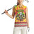 Personalized Lithuania Christmas Women Sleeveless Polo Shirt Skeleton Cross Tie-Dye Vintage - Wonder Print Shop