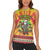 Personalized Lithuania Christmas Women Sleeveless Polo Shirt Skeleton Cross Tie-Dye Vintage - Wonder Print Shop