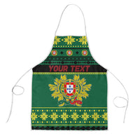 Personalized Portugal Christmas Apron Emblem With Flag Style - Wonder Print Shop