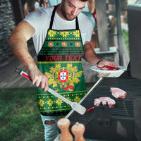 Personalized Portugal Christmas Apron Emblem With Flag Style - Wonder Print Shop