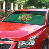 Personalized Portugal Christmas Auto Sun Shade Emblem With Flag Style - Wonder Print Shop