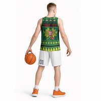Personalized Portugal Christmas Basketball Jersey Emblem With Flag Style - Wonder Print Shop