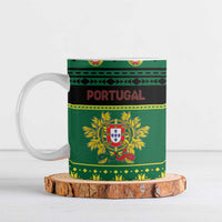Personalized Portugal Christmas Ceramic Mug Emblem With Flag Style - Wonder Print Shop