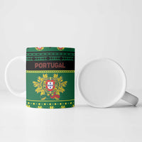 Personalized Portugal Christmas Ceramic Mug Emblem With Flag Style - Wonder Print Shop