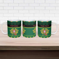 Personalized Portugal Christmas Ceramic Mug Emblem With Flag Style - Wonder Print Shop