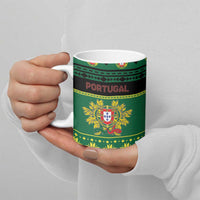 Personalized Portugal Christmas Ceramic Mug Emblem With Flag Style - Wonder Print Shop