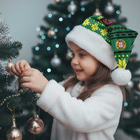 Personalized Portugal Christmas Santa Hat Emblem With Flag Style - Wonder Print Shop