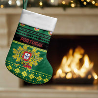 Personalized Portugal Christmas Stocking Emblem With Flag Style - Wonder Print Shop