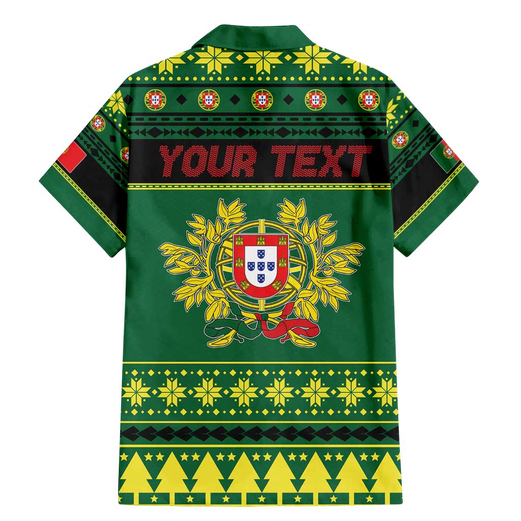 Personalized Portugal Christmas Family Matching Mermaid Dress and Hawaiian Shirt Emblem With Flag Style - Wonder Print Shop