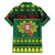 Personalized Portugal Christmas Family Matching Off The Shoulder Long Sleeve Dress and Hawaiian Shirt Emblem With Flag Style - Wonder Print Shop