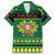 Personalized Portugal Christmas Family Matching Short Sleeve Bodycon Dress and Hawaiian Shirt Emblem With Flag Style - Wonder Print Shop