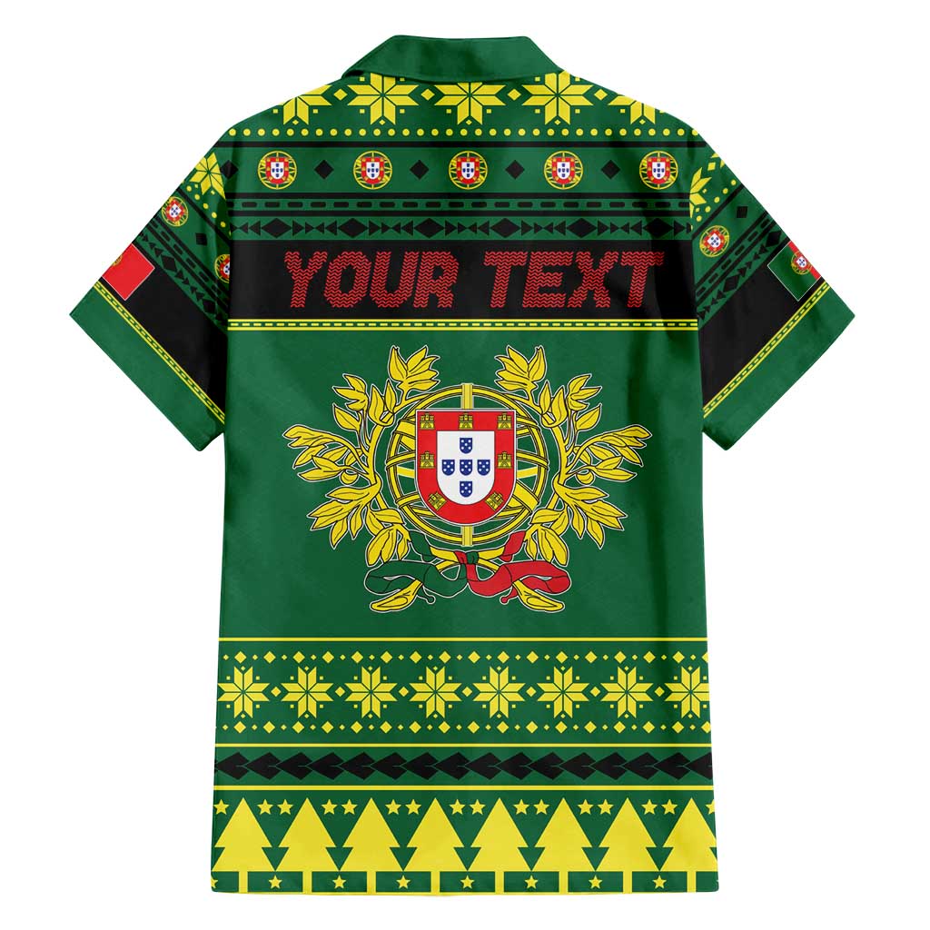 Personalized Portugal Christmas Family Matching Summer Maxi Dress and Hawaiian Shirt Emblem With Flag Style - Wonder Print Shop