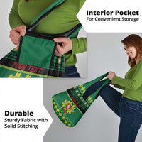 Personalized Portugal Christmas Grocery Bag Emblem With Flag Style - Wonder Print Shop