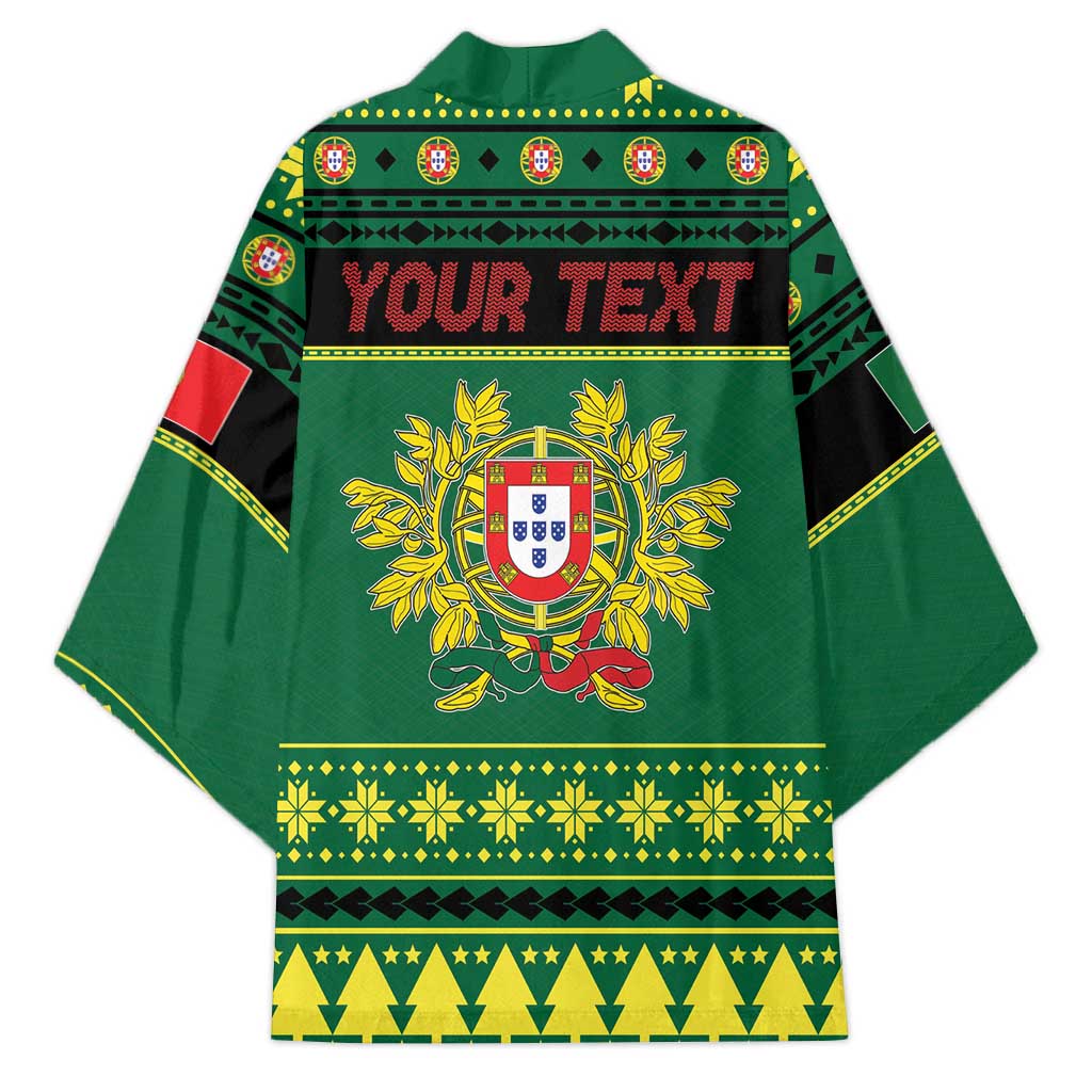 Personalized Portugal Christmas Kimono Emblem With Flag Style - Wonder Print Shop