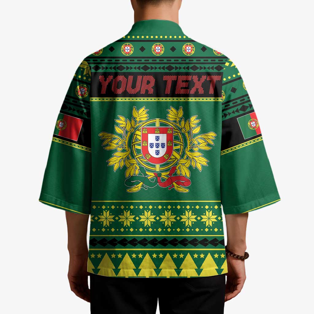 Personalized Portugal Christmas Kimono Emblem With Flag Style - Wonder Print Shop