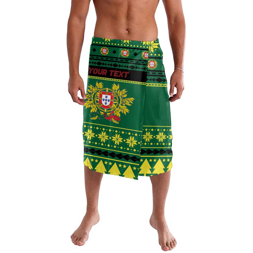 Personalized Portugal Christmas Lavalava Emblem With Flag Style - Wonder Print Shop