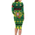 Personalized Portugal Christmas Long Sleeve Bodycon Dress Emblem With Flag Style - Wonder Print Shop