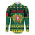 Personalized Portugal Christmas Long Sleeve Button Shirt Emblem With Flag Style - Wonder Print Shop
