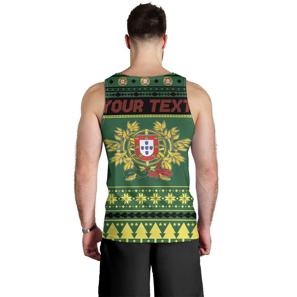 Personalized Portugal Christmas Men Tank Top Emblem With Flag Style - Wonder Print Shop