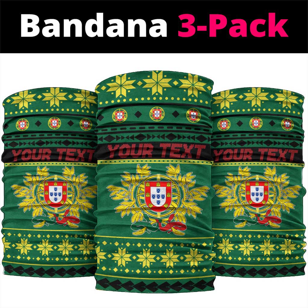 Personalized Portugal Christmas Neck Gaiter Emblem With Flag Style - Wonder Print Shop