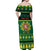 Personalized Portugal Christmas Off Shoulder Maxi Dress Emblem With Flag Style - Wonder Print Shop
