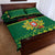 Personalized Portugal Christmas Quilt Bed Set Emblem With Flag Style - Wonder Print Shop