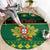 Personalized Portugal Christmas Round Carpet Emblem With Flag Style - Wonder Print Shop