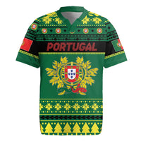 Personalized Portugal Christmas Rugby Jersey Emblem With Flag Style - Wonder Print Shop
