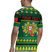 Personalized Portugal Christmas Rugby Jersey Emblem With Flag Style - Wonder Print Shop
