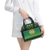 Personalized Portugal Christmas Shoulder Handbag Emblem With Flag Style - Wonder Print Shop