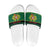 Personalized Portugal Christmas Slide Sandals Emblem With Flag Style - Wonder Print Shop