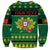 Personalized Portugal Christmas Sweatshirt Emblem With Flag Style - Wonder Print Shop