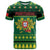 Personalized Portugal Christmas T Shirt Emblem With Flag Style - Wonder Print Shop