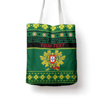 Personalized Portugal Christmas Tote Bag Emblem With Flag Style - Wonder Print Shop