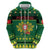 Personalized Portugal Christmas Zip Hoodie Emblem With Flag Style - Wonder Print Shop